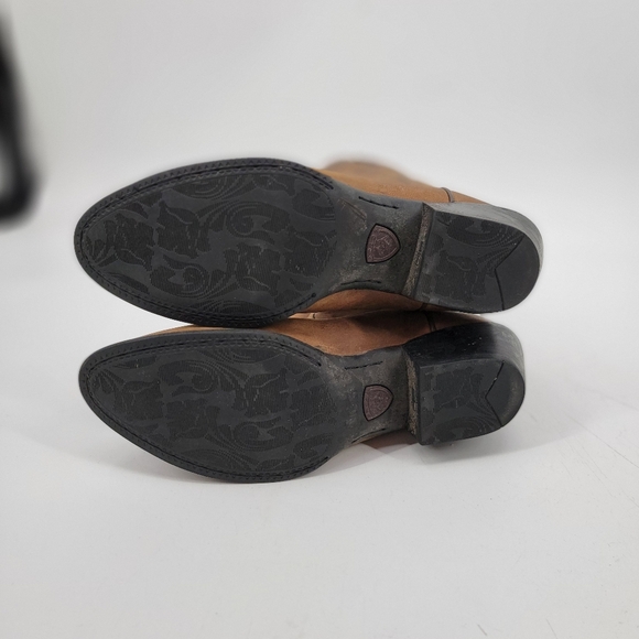 Ariat Heritage R Toe Distressed Brown Cowgirl Western Boots Size 11 EU 42.5 - Picture 12 of 16